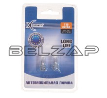 Лампа 12V W5W T10W W2.1x9.5d 3200K блистер (2шт.) Long Life XENITE